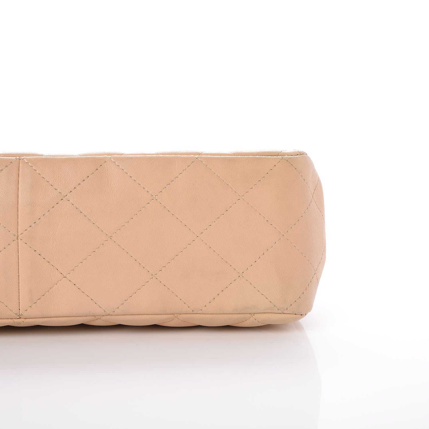 Chanel Lambskin Quilted Jumbo Single Flap Beige 10 of 10