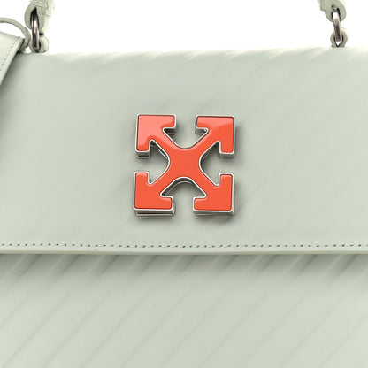 Off-White Calfskin Diagonal Quilted Jitney 1.4 Shoulder Bag Green 10 of 13