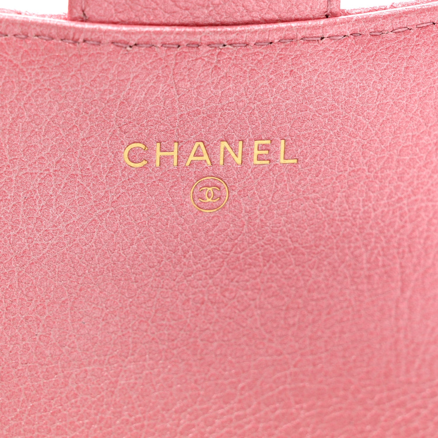 Chanel Cloudy Pearly Goatskin Quilted Flap Card Holder Wallet Light Pink 7 of 8