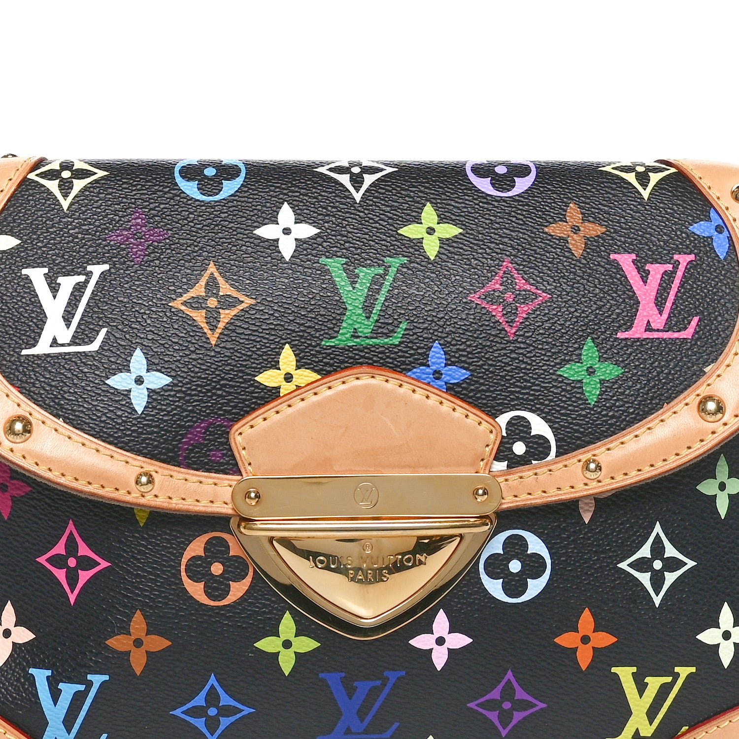 Louis Vuitton Monogram Multicolor Beverly MM Black 5 of 10