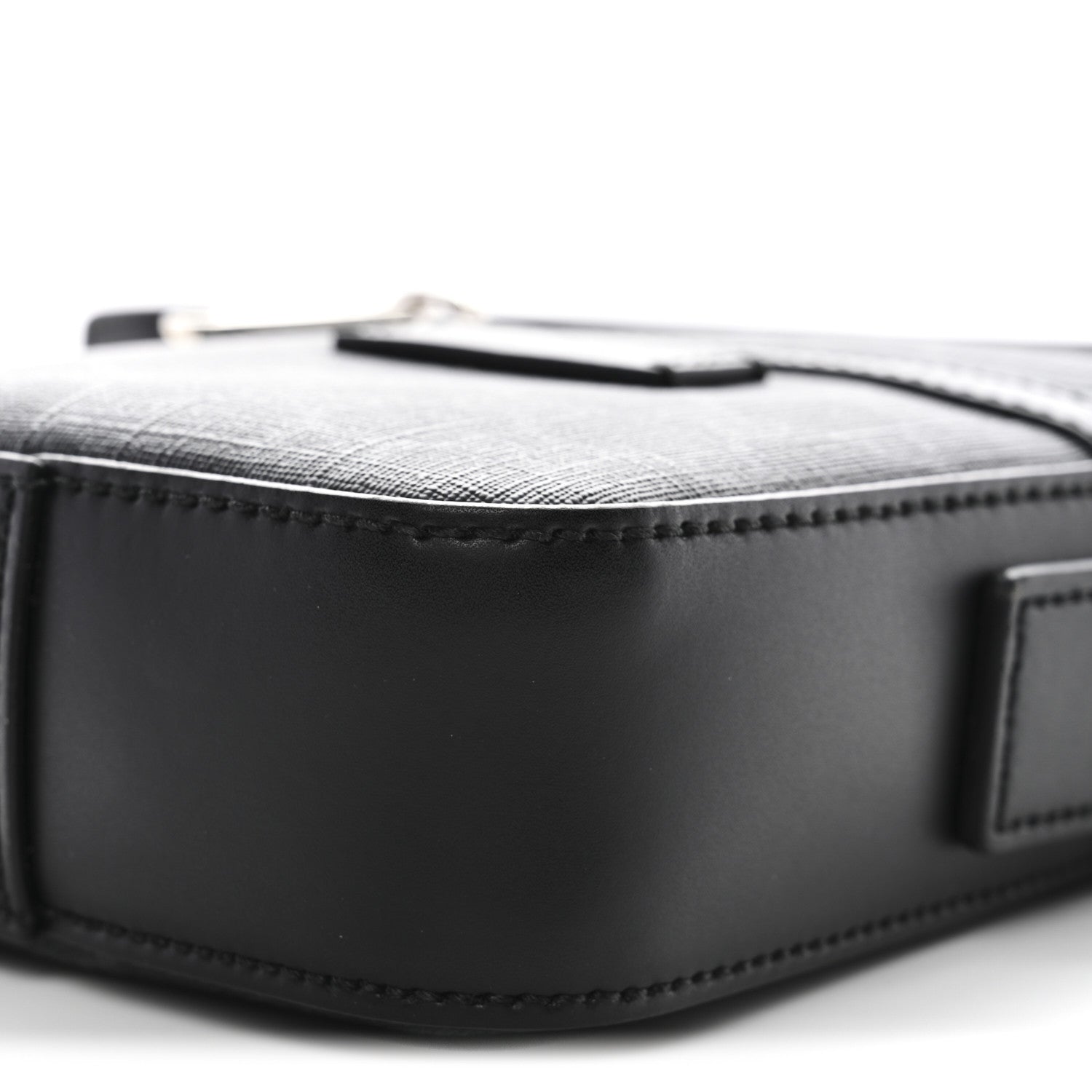 Gucci GG Supreme Monogram Appia Calfskin Web Small Camera Messenger Bag Black Grey 10 of 11