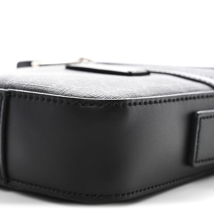 Gucci GG Supreme Monogram Appia Calfskin Web Small Camera Messenger Bag Black Grey 10 of 11