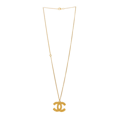 Chanel Metal CC Necklace Matte Gold 3 of 6