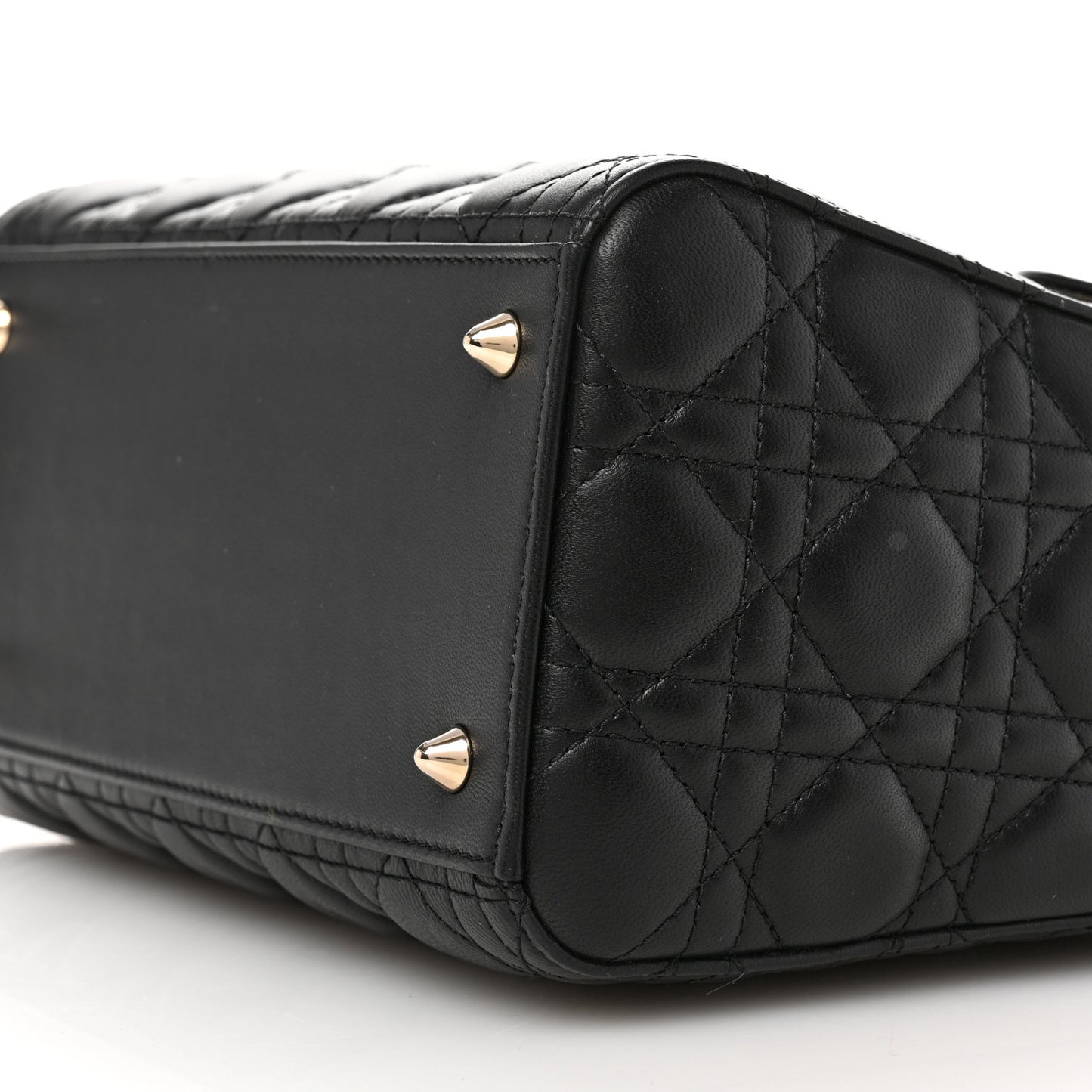 Lambskin Cannage Medium Lady Dior Black