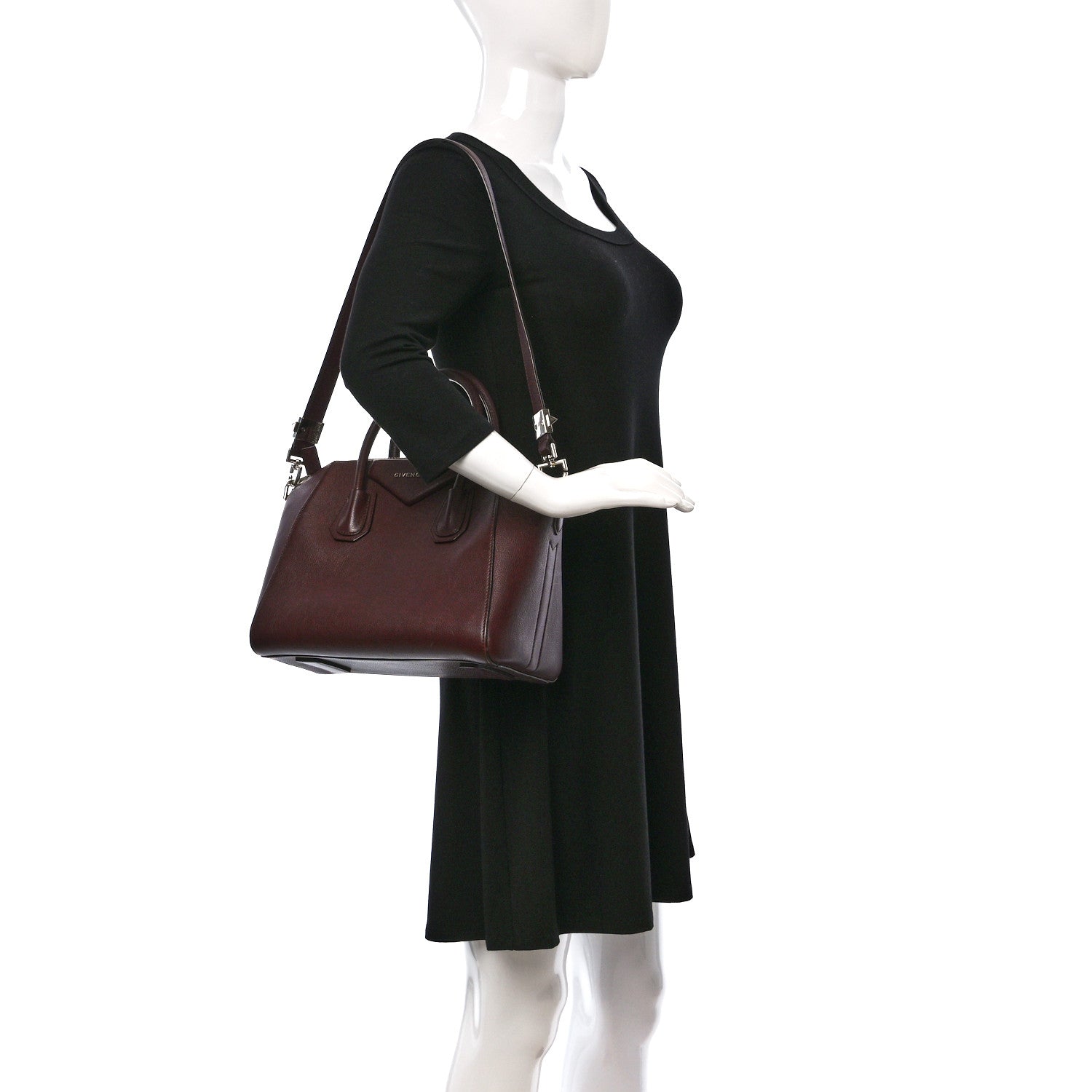 Givenchy Sugar Goatskin Small Antigona Oxblood 2 of 11