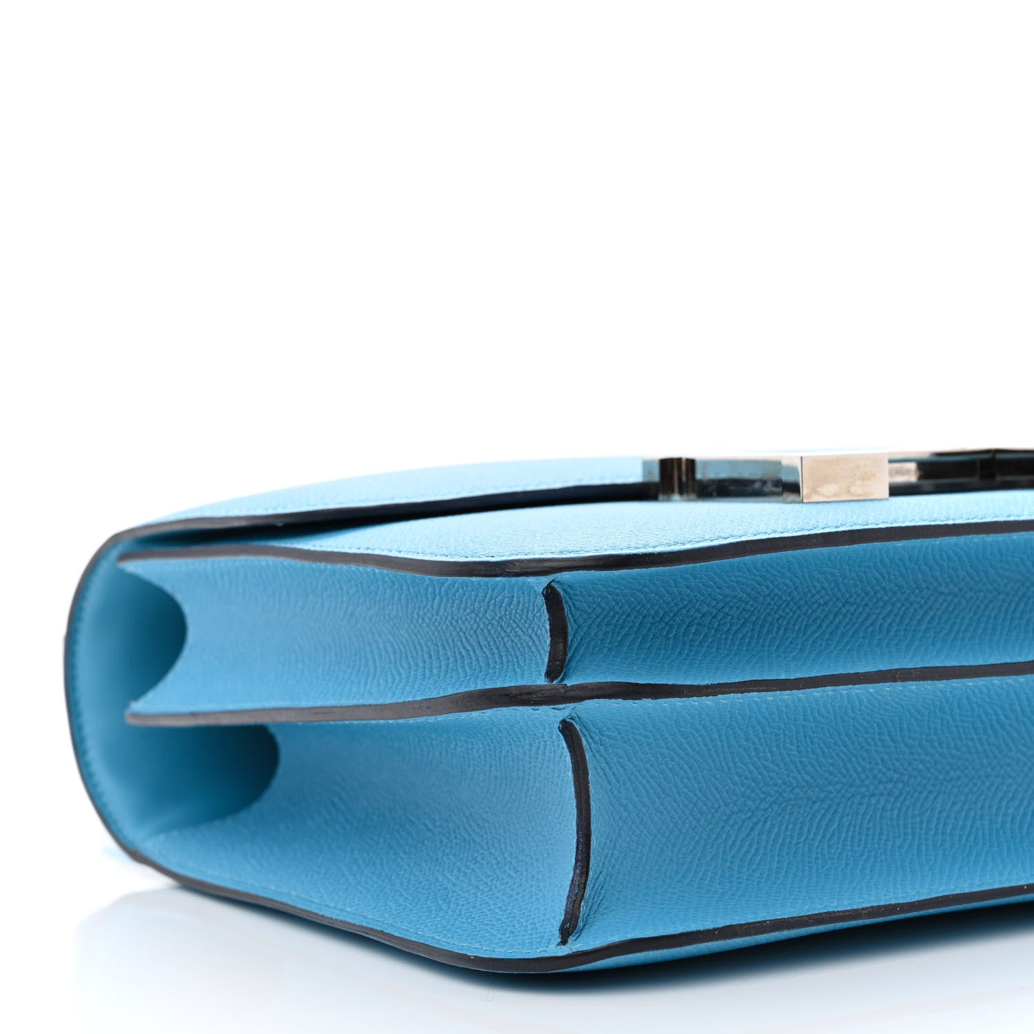 Hermes Epsom Enamel Constance 24 Bleu Du Nord Rouge 8 of 10