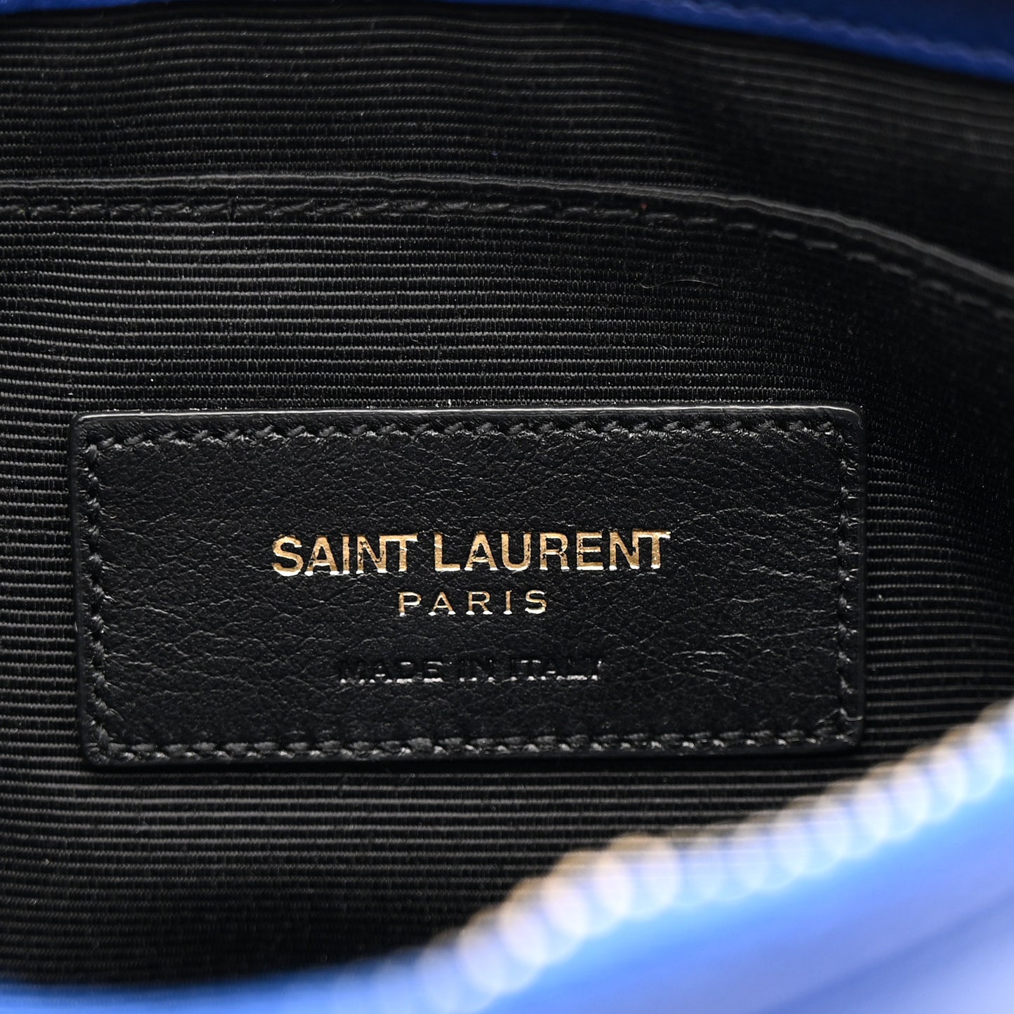 Calfskin Monogram Phone Pouch Crossbody Bag Blue Majorelle