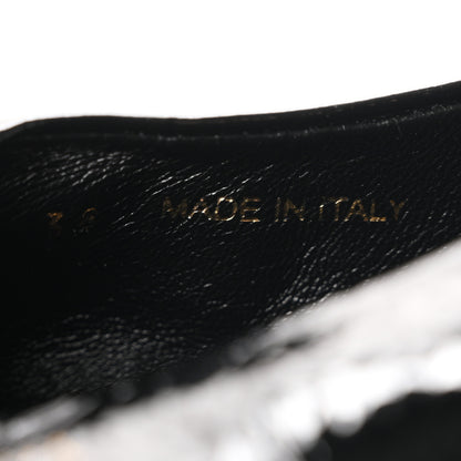 Prada Patent Calfskin Triangle Ballerina Flats 38 Black 9 of 10