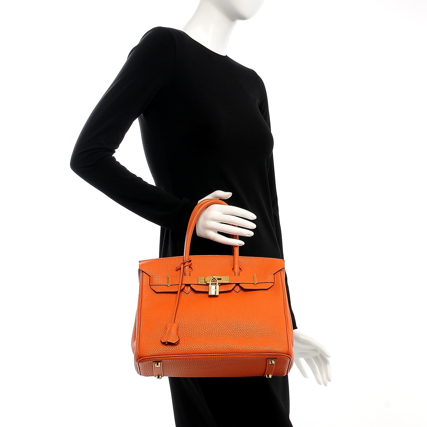 Hermes Togo Birkin 30 Orange 2 of 28