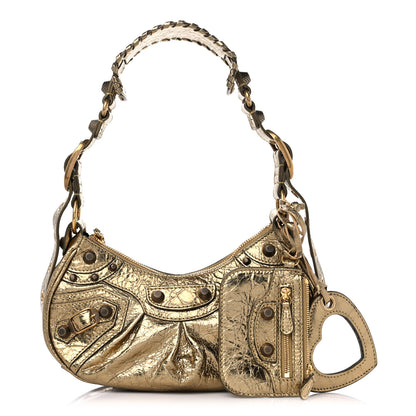 Balenciaga Metallic Agneau Arena Le Cagole Shoulder Bag XS Gold 1 of 10