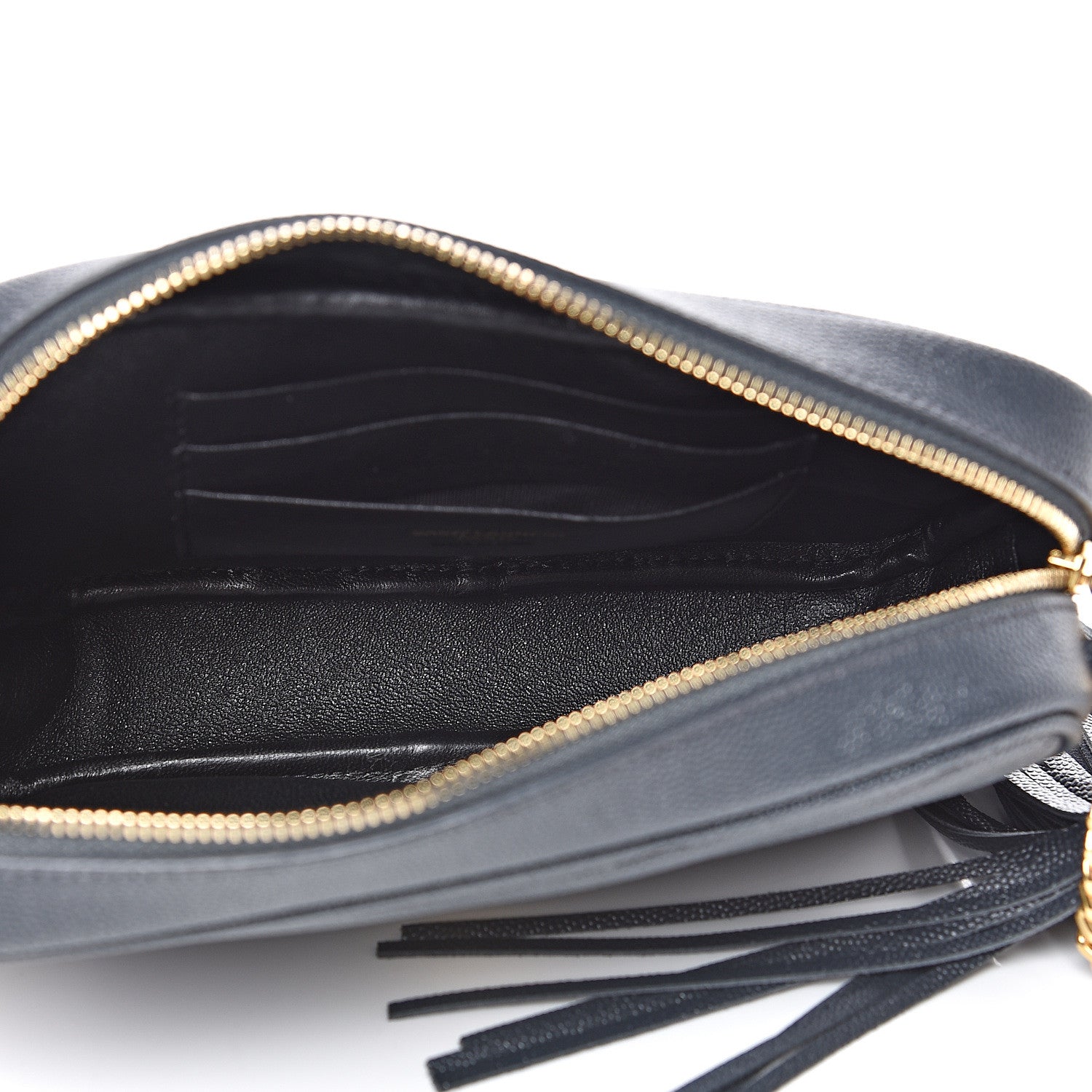 Saint Laurent Grain De Poudre Matelasse Monogram Mini Lou Camera Bag Dark Smog 4 of 8