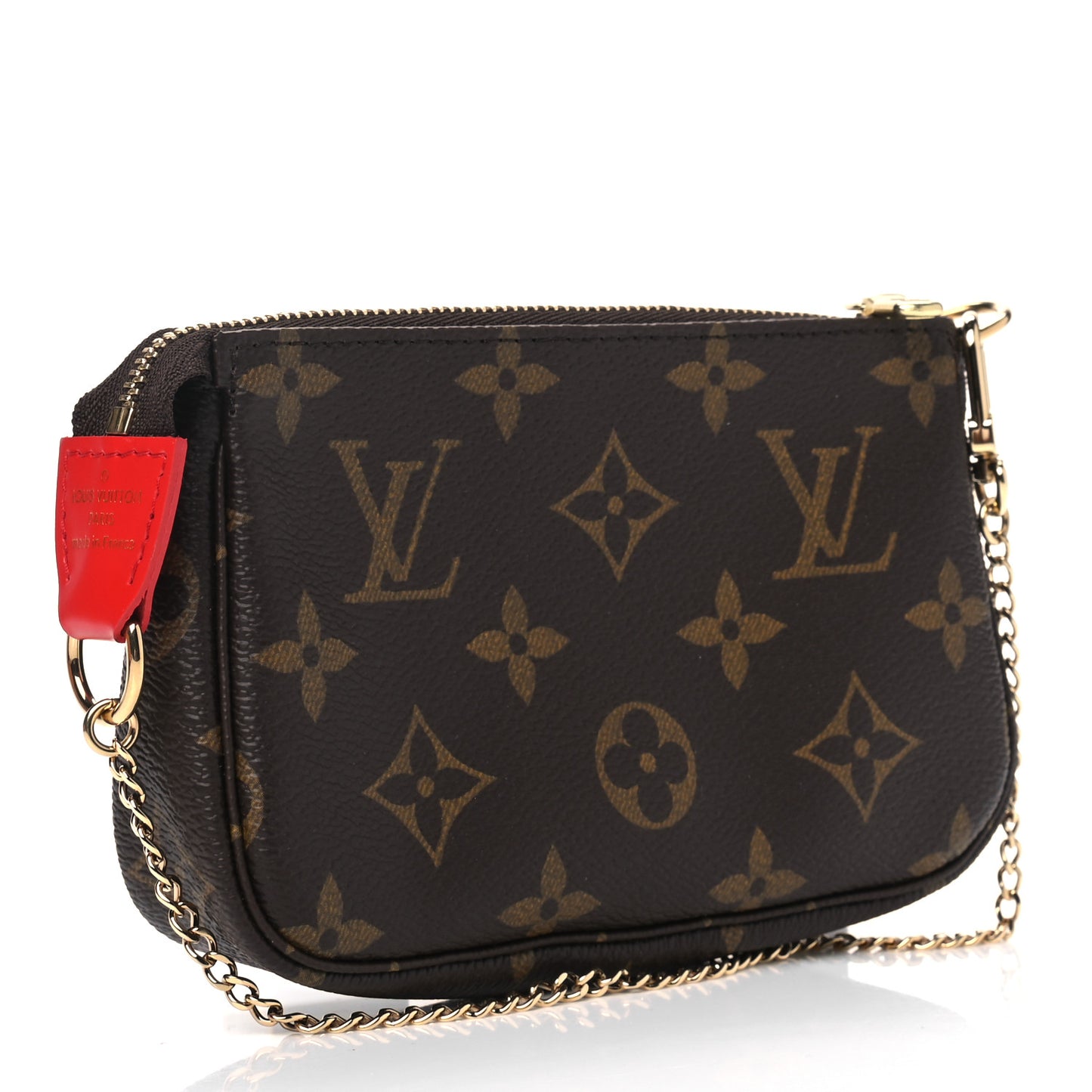 Monogram 2020 Christmas Animation Bumper Cars Mini Pochette Accessories Coquelicot