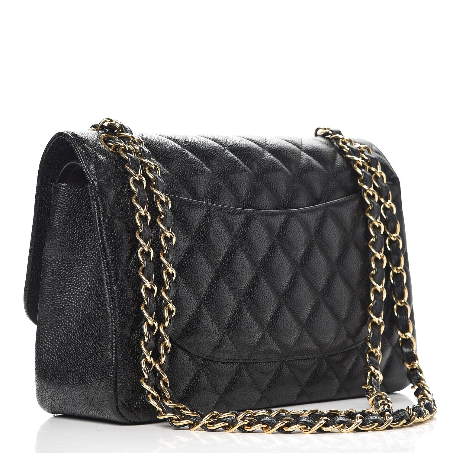 Chanel Caviar Quilted Jumbo Double Flap Black 4 of 12