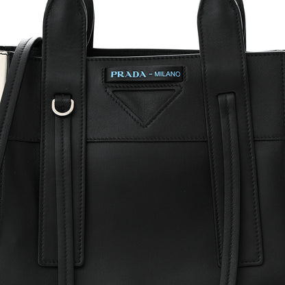 Prada Grace Lux Light Small Ouverture Shoulder Bag Black White 9 of 11