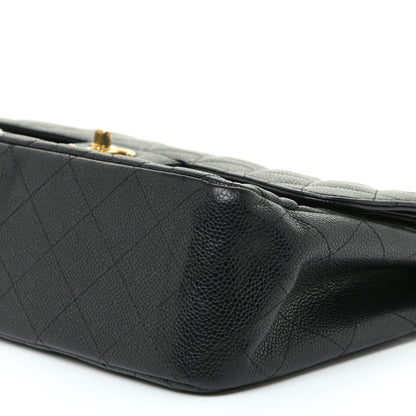 Chanel Caviar Quilted Jumbo Double Flap Black 10 of 17