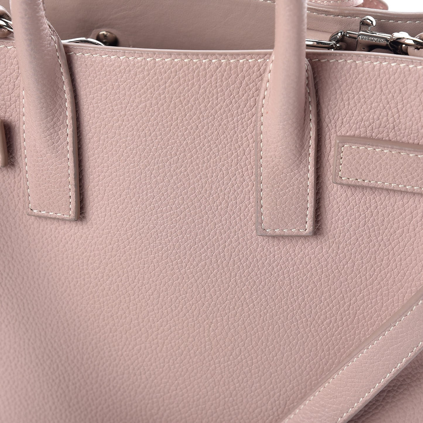 Grained Calfskin Nano Sac De Jour Antique Rose