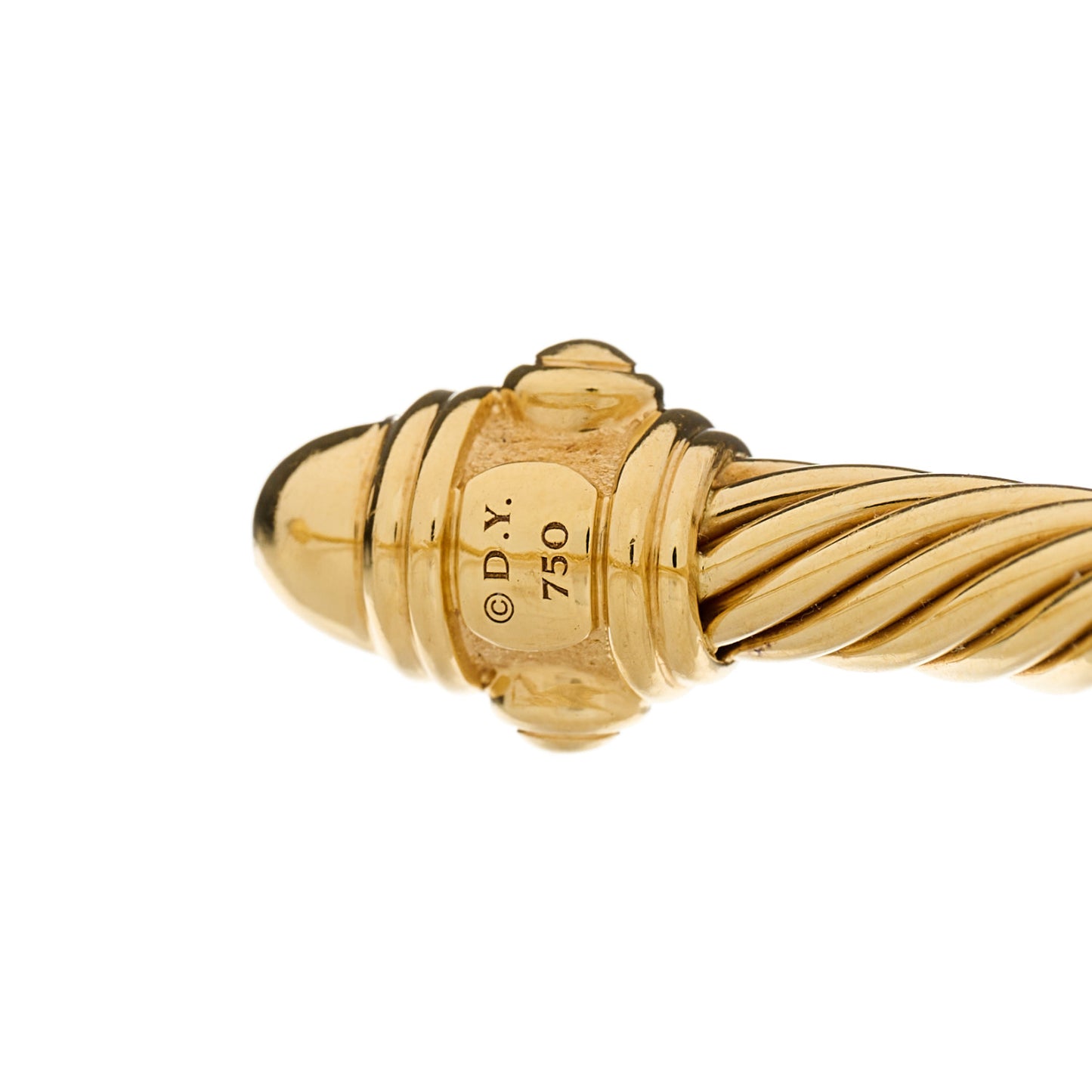 18K Yellow Gold Diamond 5mm Pave Renaissance Bracelet