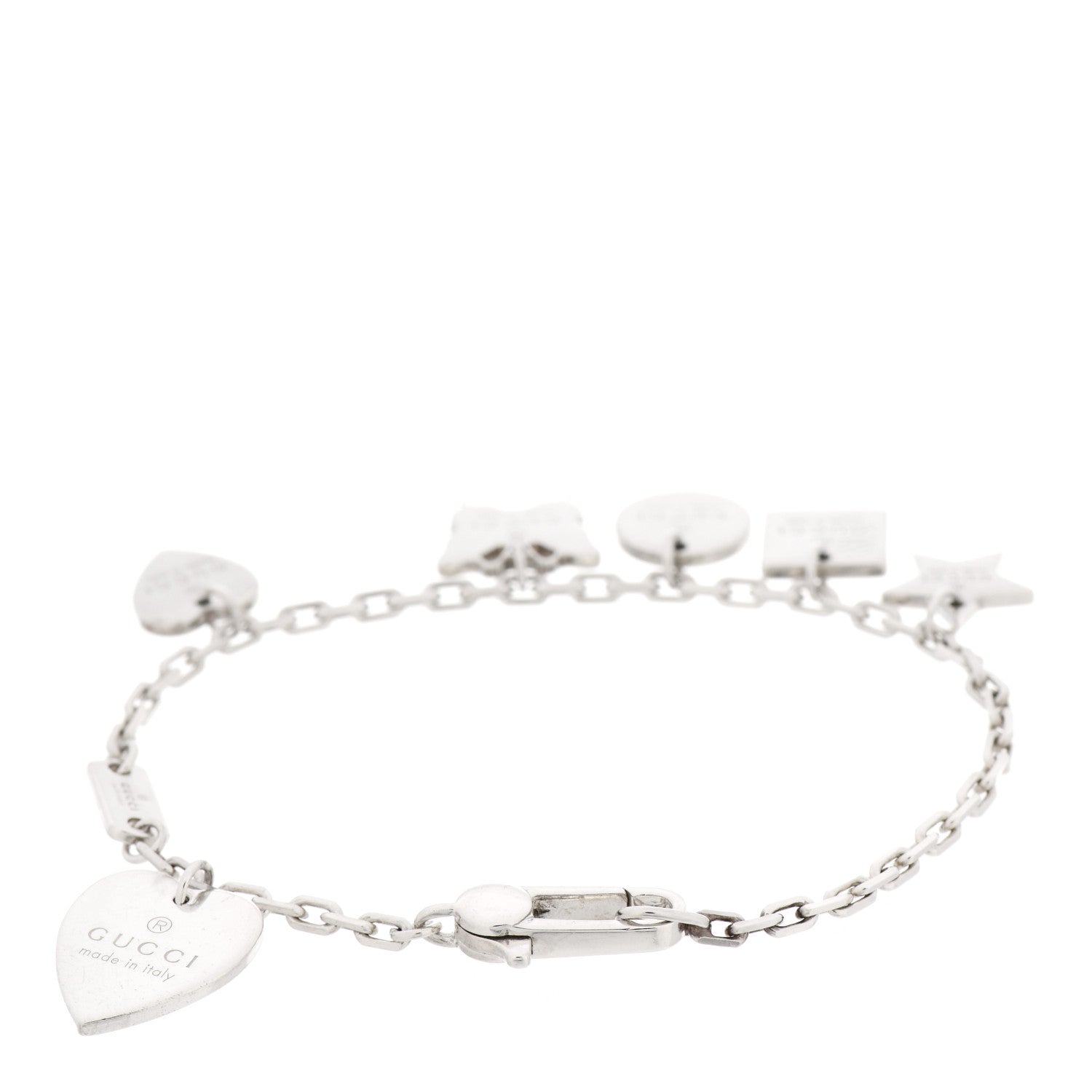 Gucci Sterling Silver Trademark Charm Bracelet 2 of 6