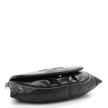 Chanel Caviar Half Moon Wallet On Chain WOC Black 4 of 11