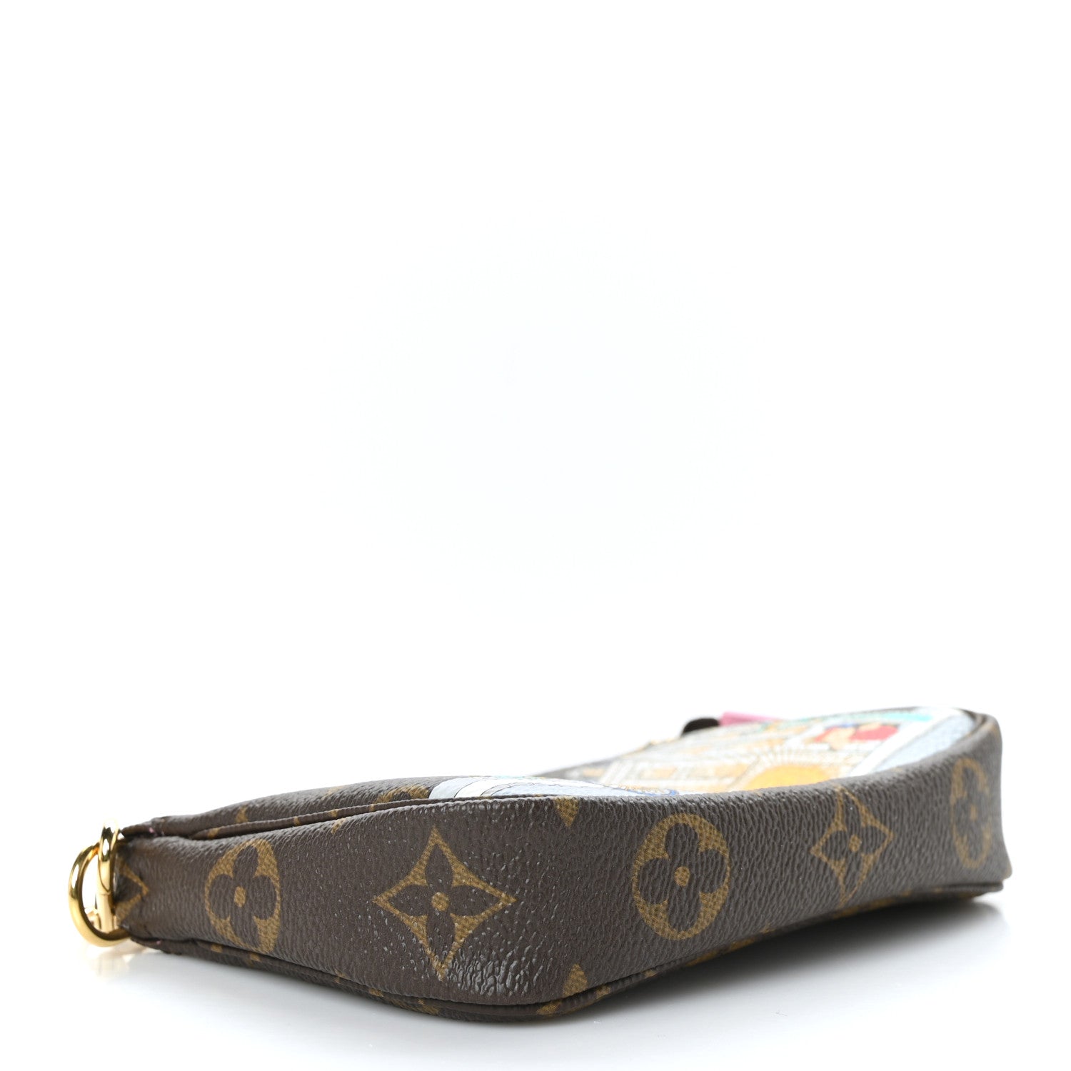 Louis Vuitton Monogram 2022 Christmas Animation Paris Mini Pochette Accessories Pink 3 of 8