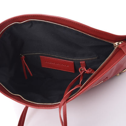 Balenciaga Chevre Classic Gold Hardware Premier Clutch Red 5 of 9