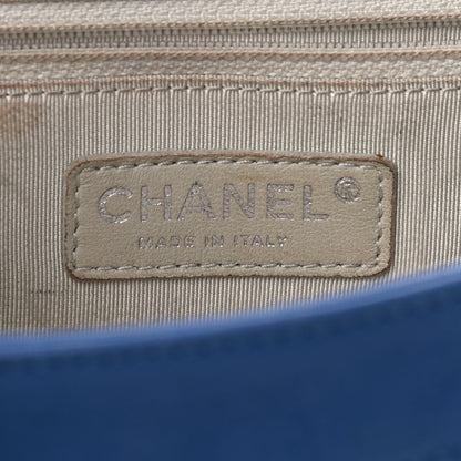 Chanel Washed Lambskin Chain Around Medium Messenger Blue 8 of 10