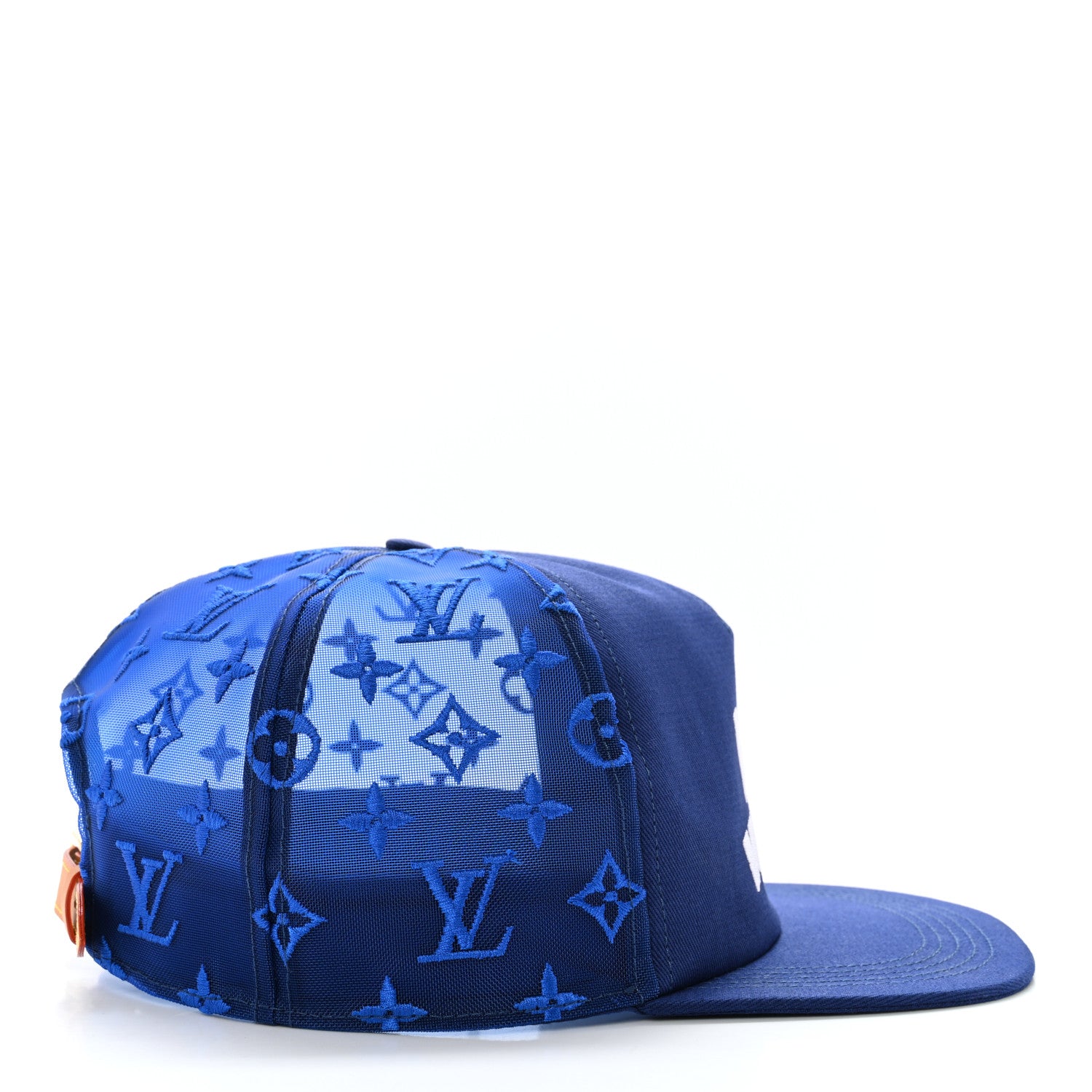 Louis Vuitton Mesh Embroidered Everyday LV Cap 60 Blue 4 of 12