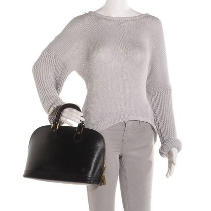 Louis Vuitton Epi Alma PM Black 2 of 7