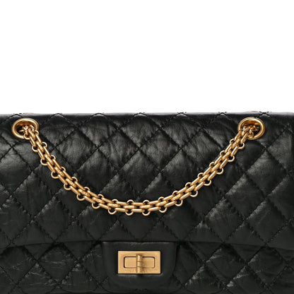 Chanel Aged Calfskin Quilted 2.55 Reissue 225 Flap Black 7 of 13
