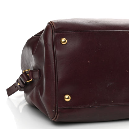 Saint Laurent Calfskin Classic Duffle 12 Wine 8 of 17