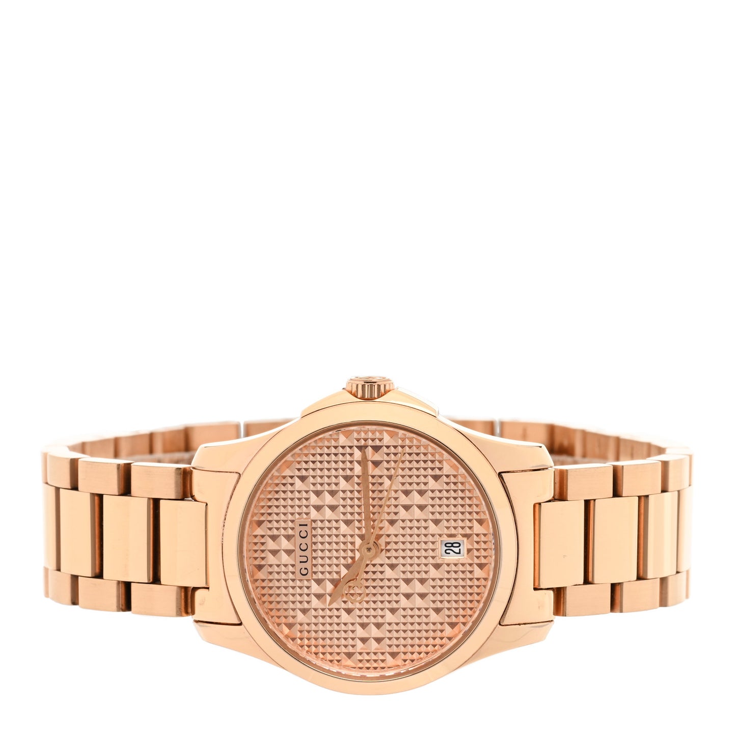 Stainless Steel 27mm G-Timeless Diamante Quartz Watch Rose