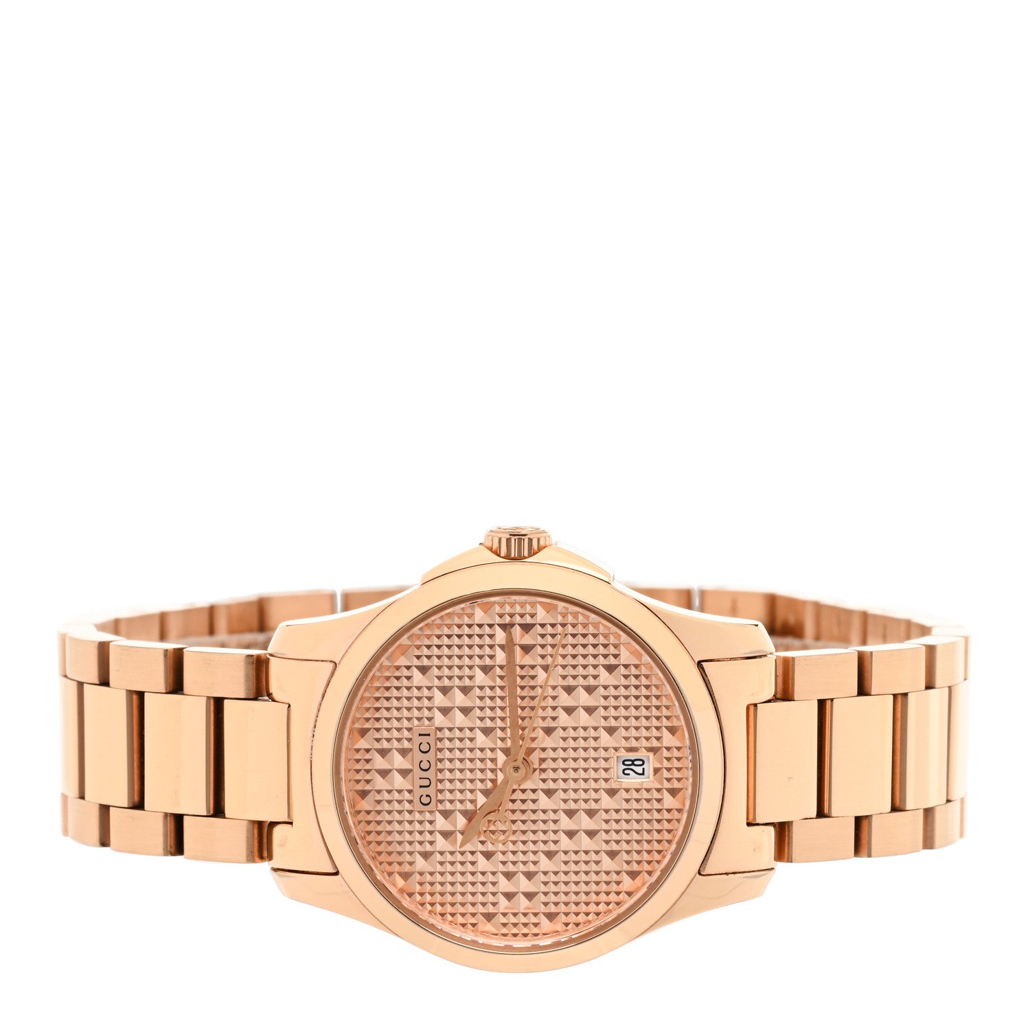 Gucci Stainless Steel 27mm G-Timeless Diamante Quartz Watch Rose 2 of 4