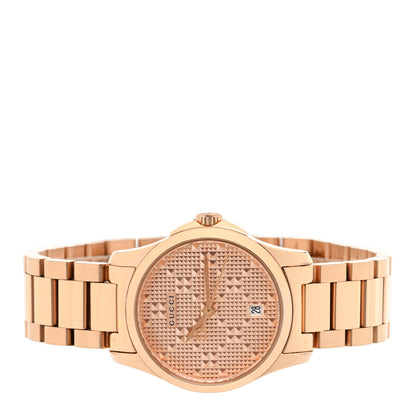 Gucci Stainless Steel 27mm G-Timeless Diamante Quartz Watch Rose 2 of 4