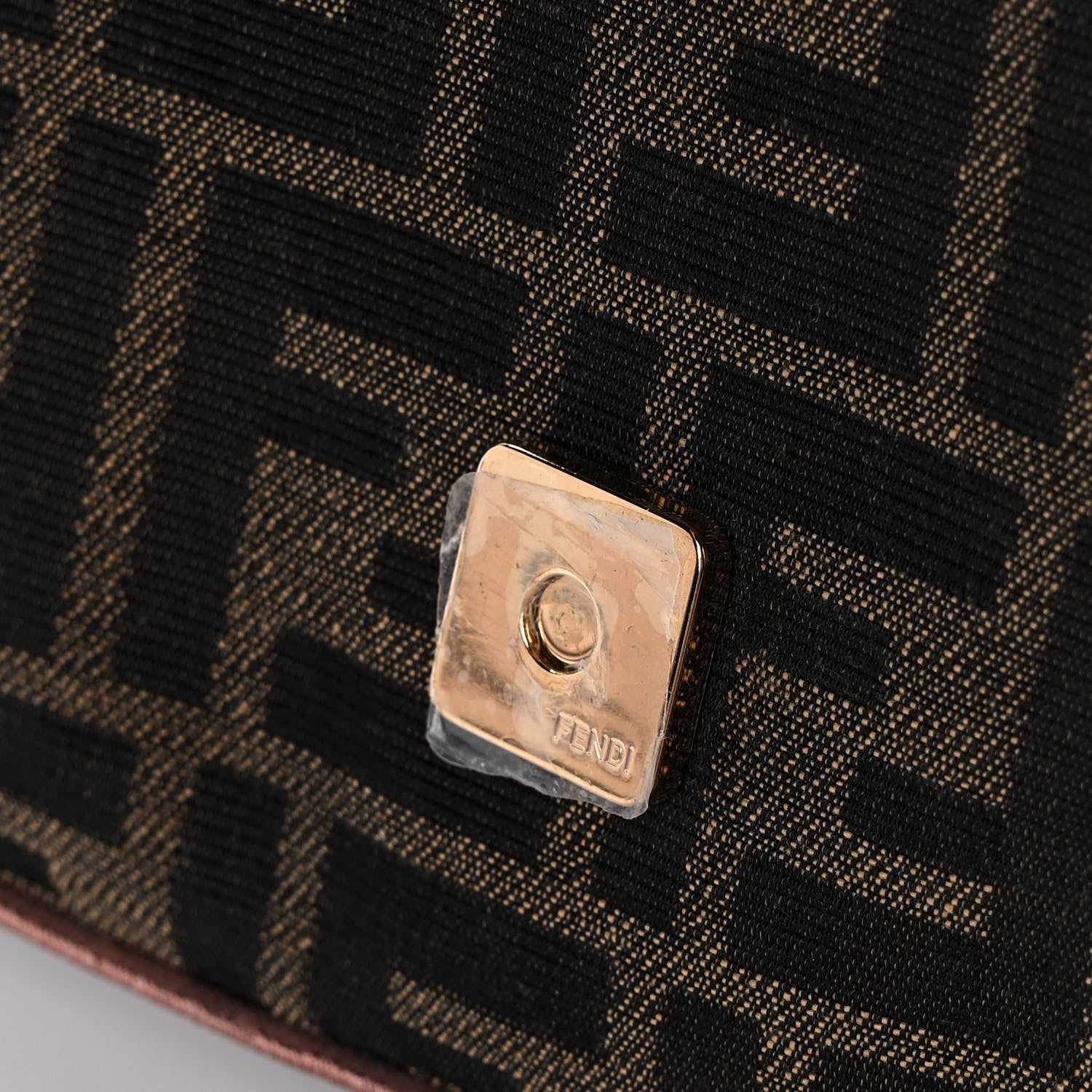 Fendi Fabric Jacquard FF 1974 Paisley Embroidered Baguette Tobacco Moro Rosa Quarzo Multicolor 11 of 13
