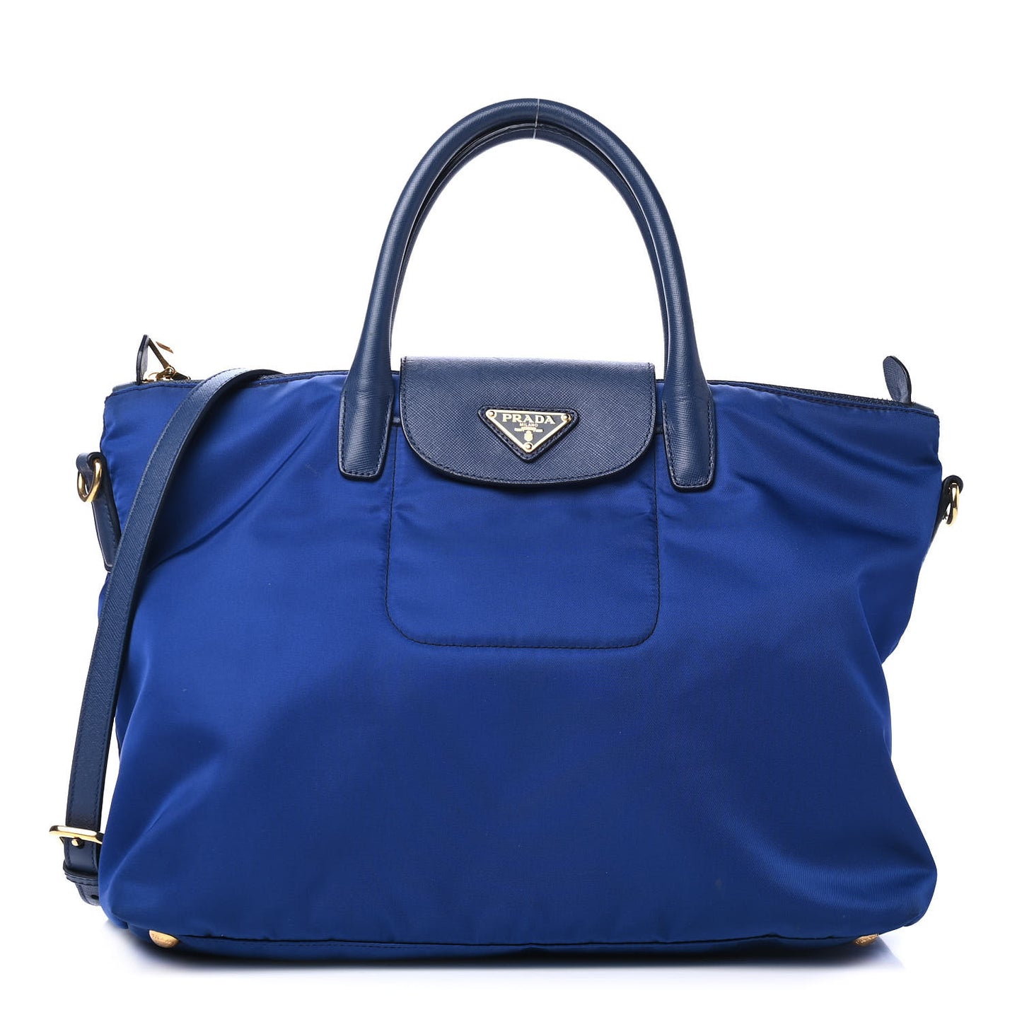 Tessuto Nylon Saffiano Tote Bleuette