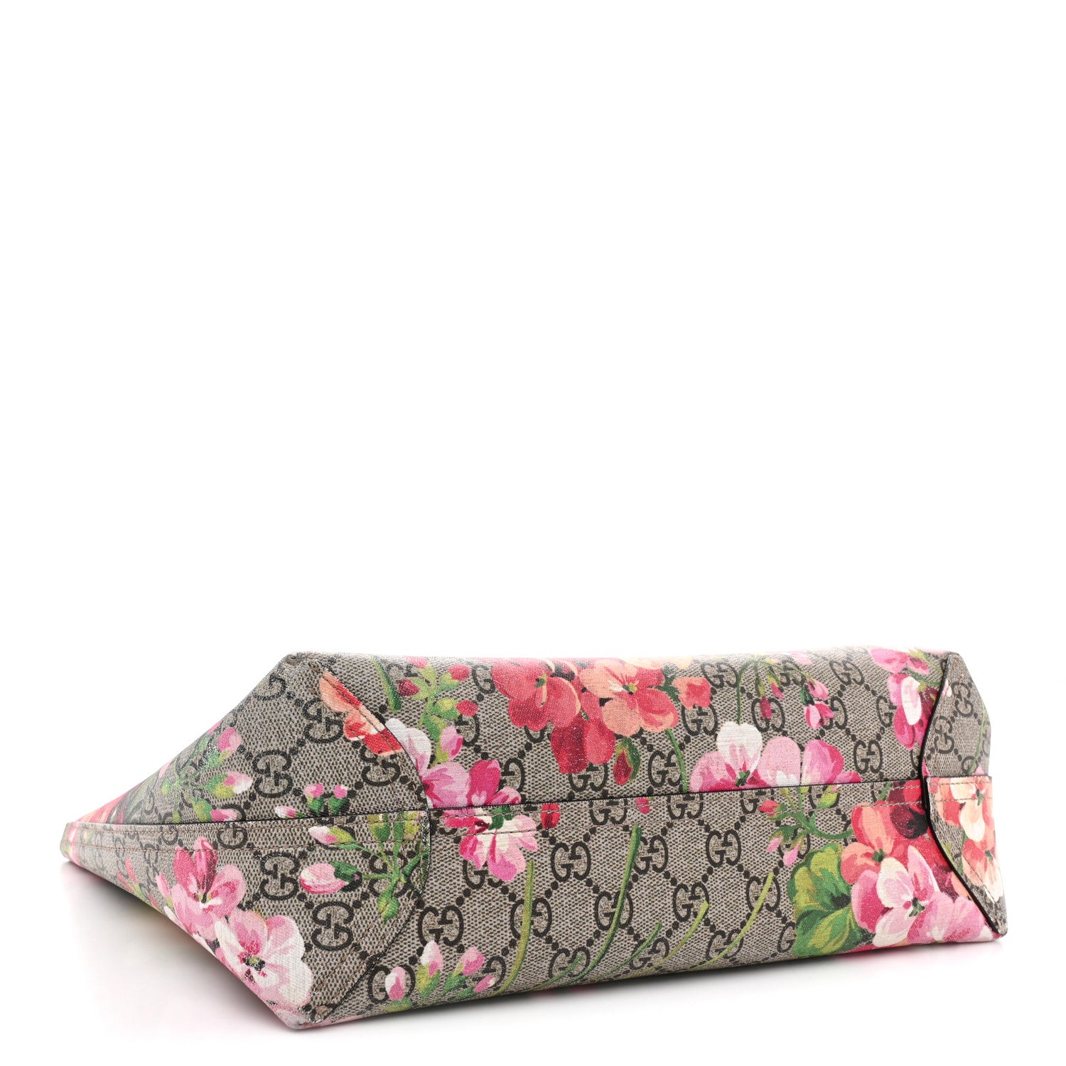 Gucci GG Supreme Monogram Blooms Small Reversible Tote Beige Multicolor Dry Rose 6 of 18
