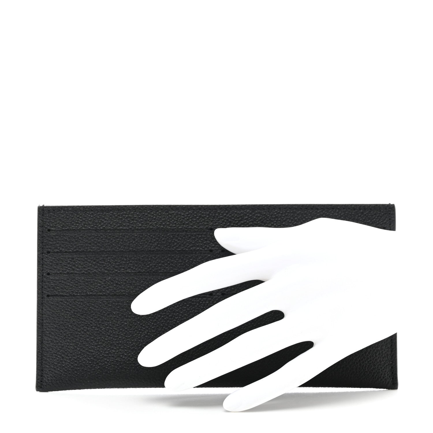 Louis Vuitton Calfskin Felicie Chain Wallet Card Holder Insert Black 2 of 6