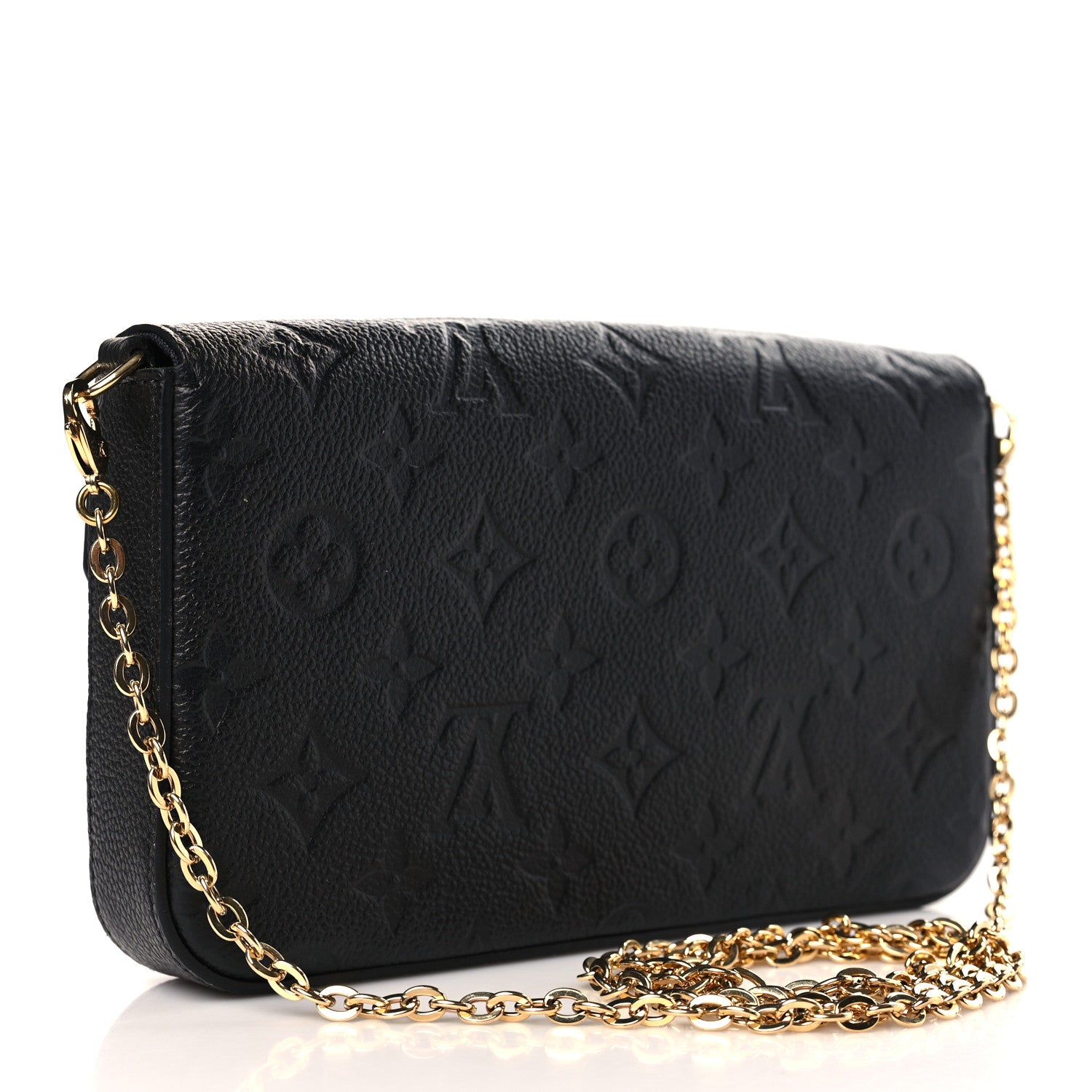 Louis Vuitton Empreinte Pochette Felicie Chain Wallet Black 4 of 10