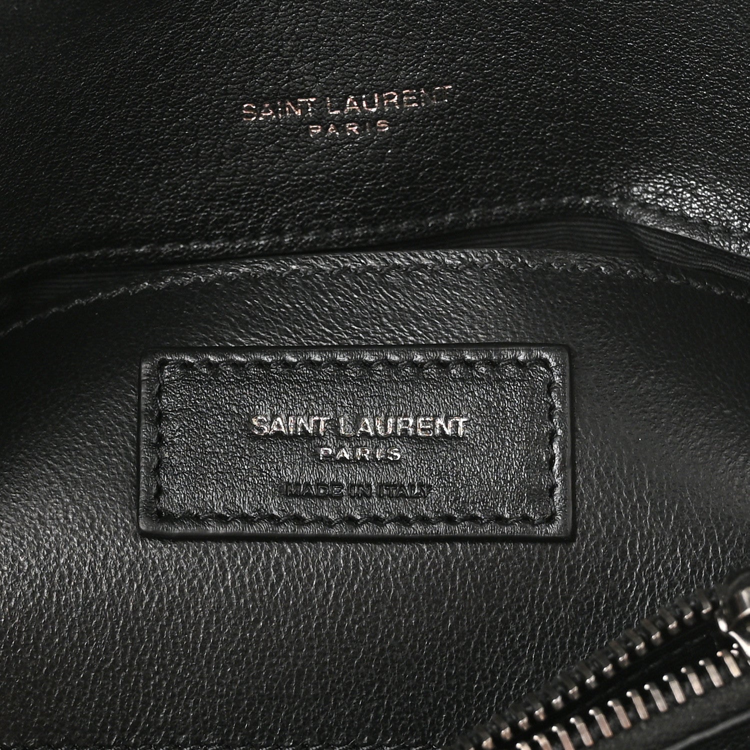 Saint Laurent Sheepskin Matelasse Chevron Monogram Medium College Bag Black 7 of 13