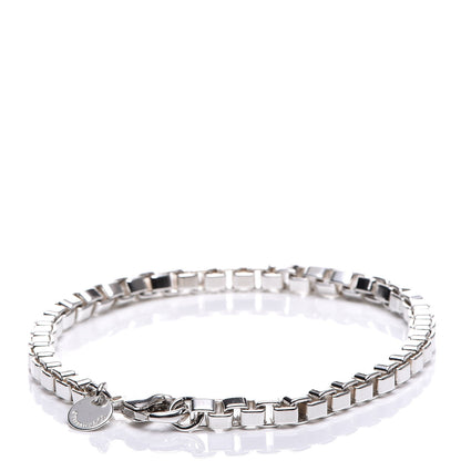 Tiffany Sterling Silver 4mm Venetian Link Bracelet 3 of 6