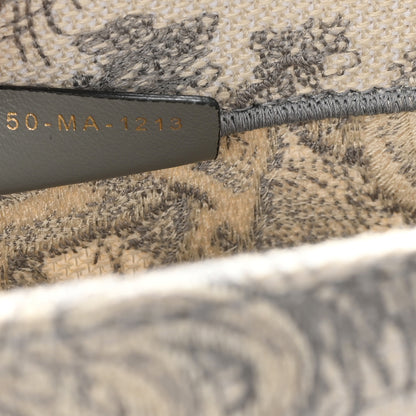 Christian Dior Canvas Embroidered Medium Dioriviera Toile De Jouy Book Tote Gray 6 of 11