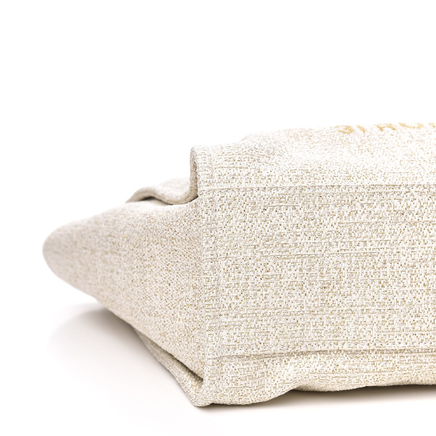 Chanel Lurex Boucle Large Deauville Tote Ivory 8 of 10