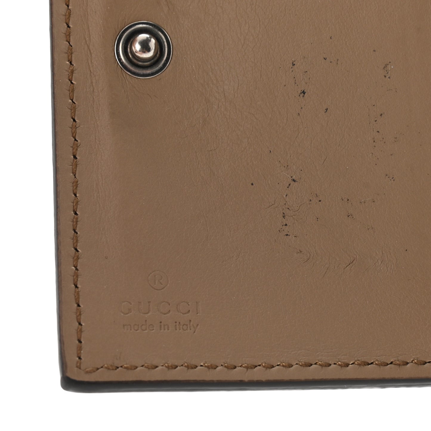 GG Supreme Monogram Dionysus Card Case Wallet Beige Taupe