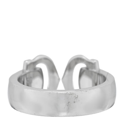 Cartier 18K White Gold Diamond C De Cartier Ring  50 5.25 3 of 5