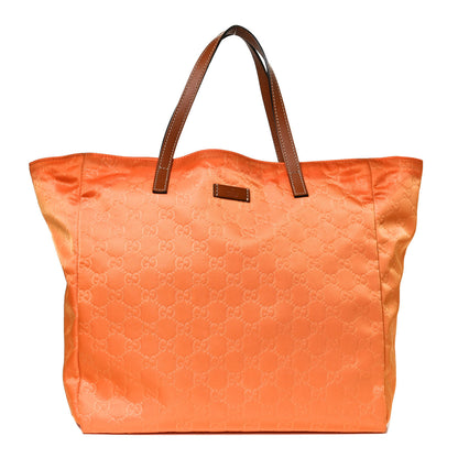 Gucci Nylon Monogram Medium Tote Orange 1 of 12
