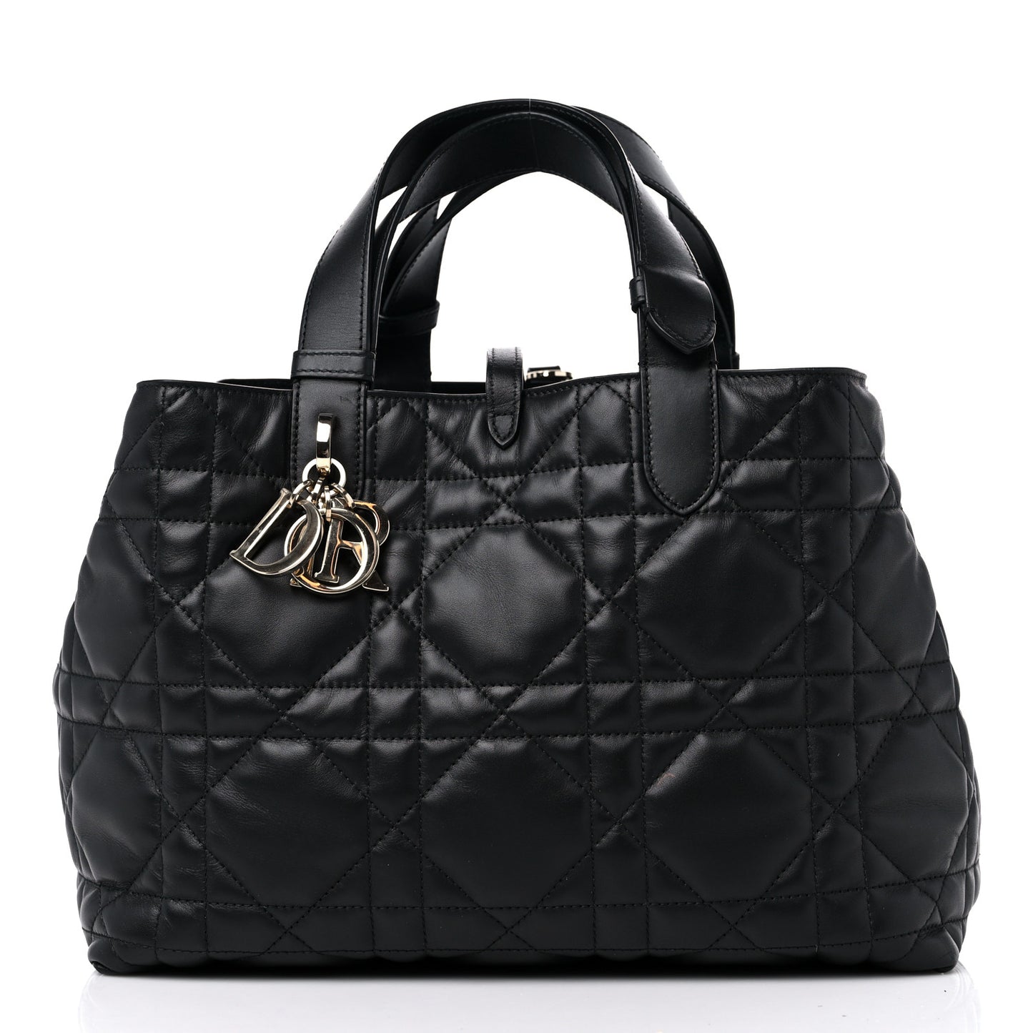 Calfskin Macrocannage Medium Toujours Black
