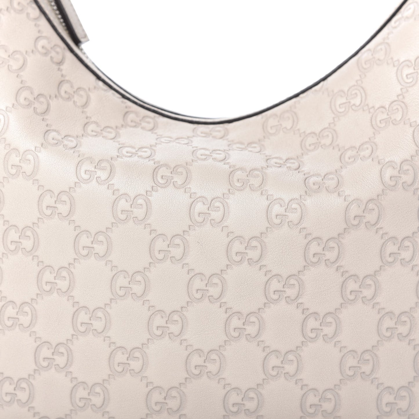 Guccissima Medium GG Twins Hobo Off White