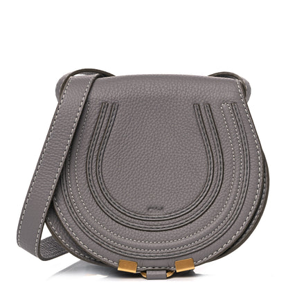 Chloe Calfskin Mini Marcie Round Crossbody Bag Cashmere Grey 1 of 9