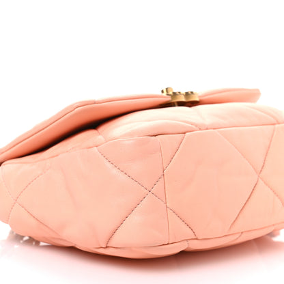 Chanel Lambskin Quilted Medium Chanel 19 Flap Light Pink 8 of 11