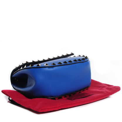 Valentino Garavani Vitello Mini Rockstud Crossbody Saddle Bag Light Sapphire 4 of 8
